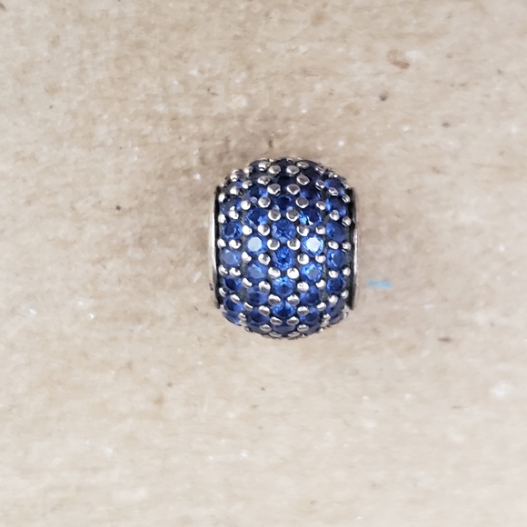 Pandora Silver Blue Pave Lights Charm w Crystals Holiday 2012 DEADSTOCK - Picture 5 of 10